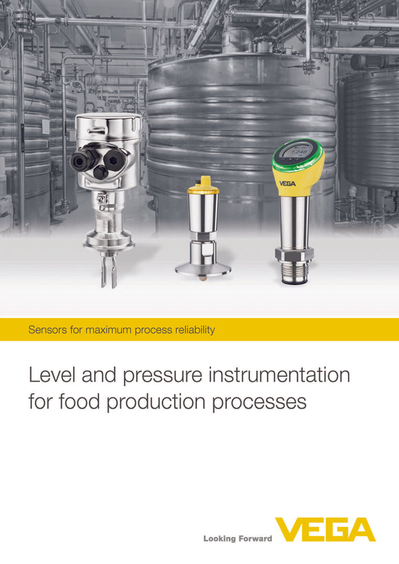 Level and pressure instrumentation for food production processes